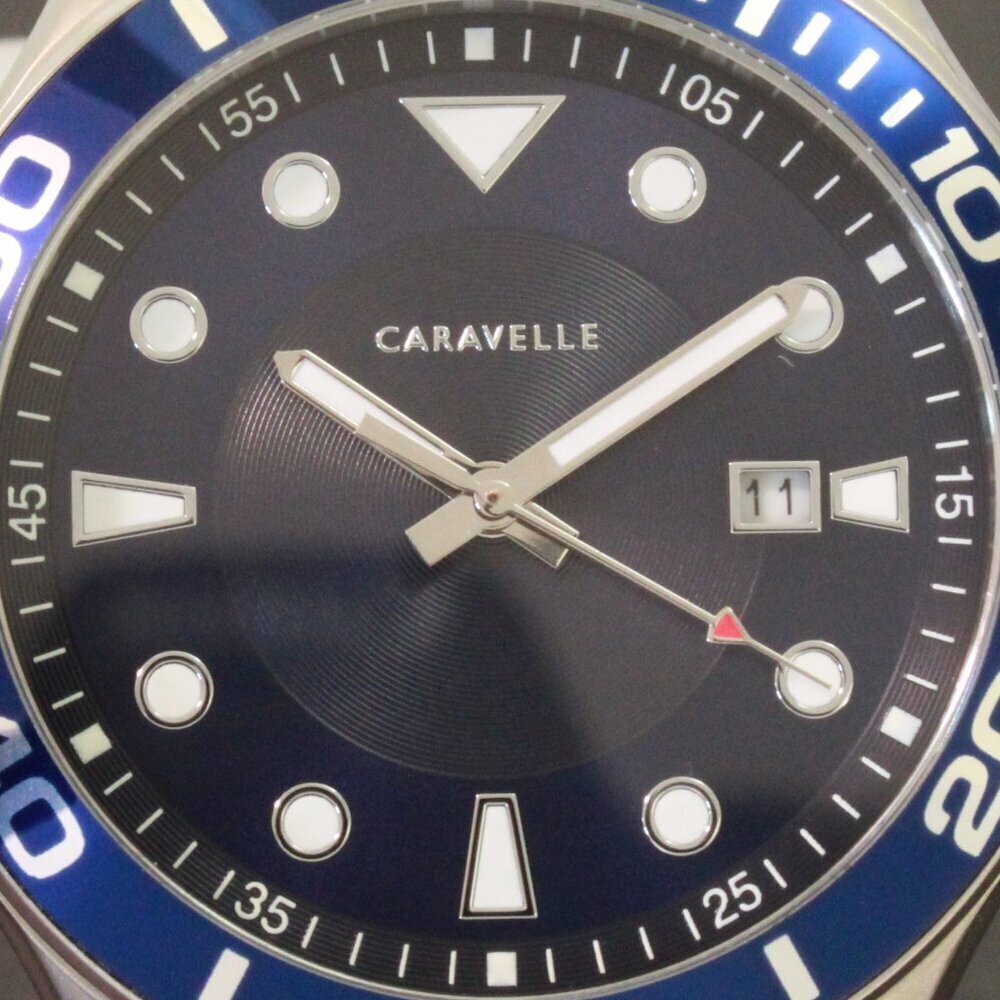 Caravelle Men's Sport Watch By Bulova Sunburst Dial Silicone Strap 42mm - Picture 13 of 13